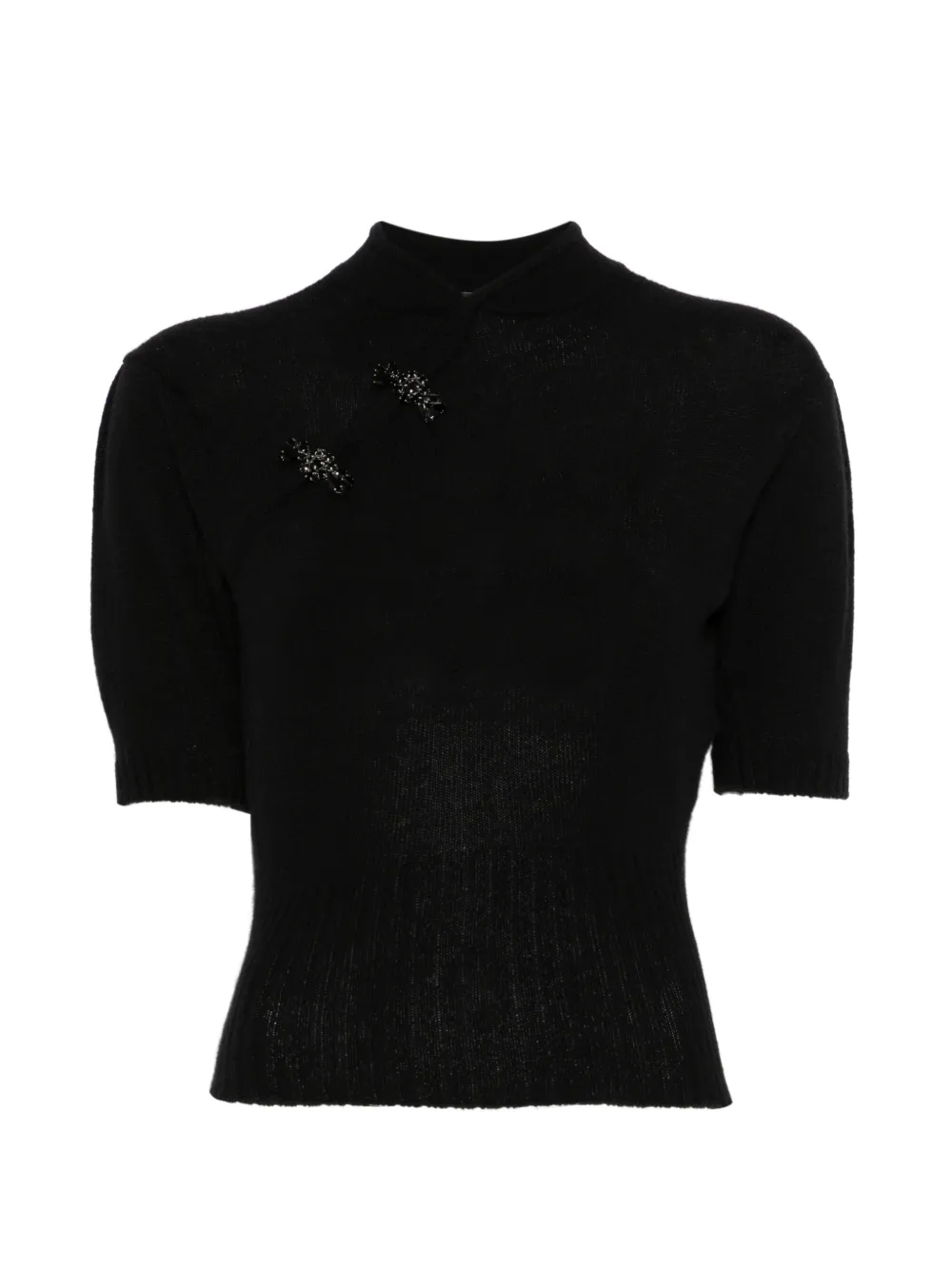 Simone Rocha bead-embellished sweater - Nero