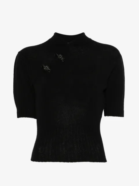 Simone Rocha suéter con detalle de cuentas