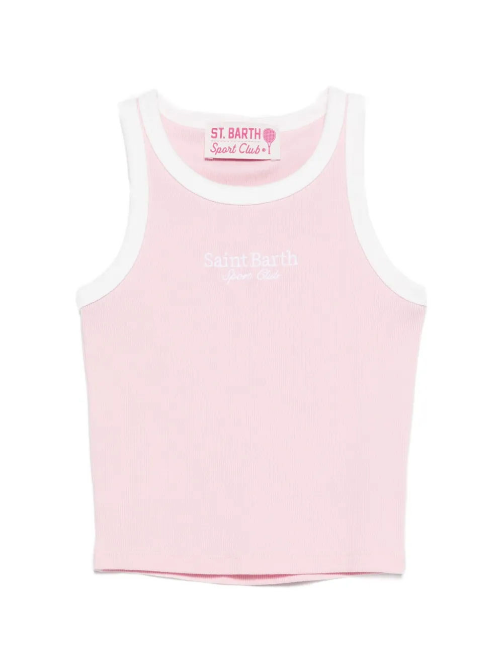 MC2 Saint Barth Kids Blue Jr ribbed top - Rosa