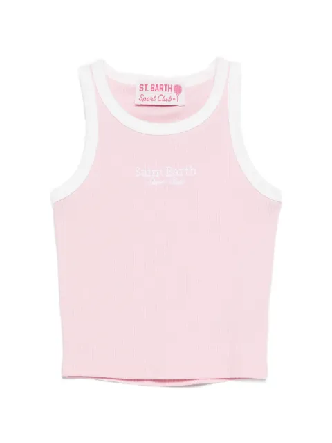 MC2 Saint Barth Kids Blue Jr ribbed top