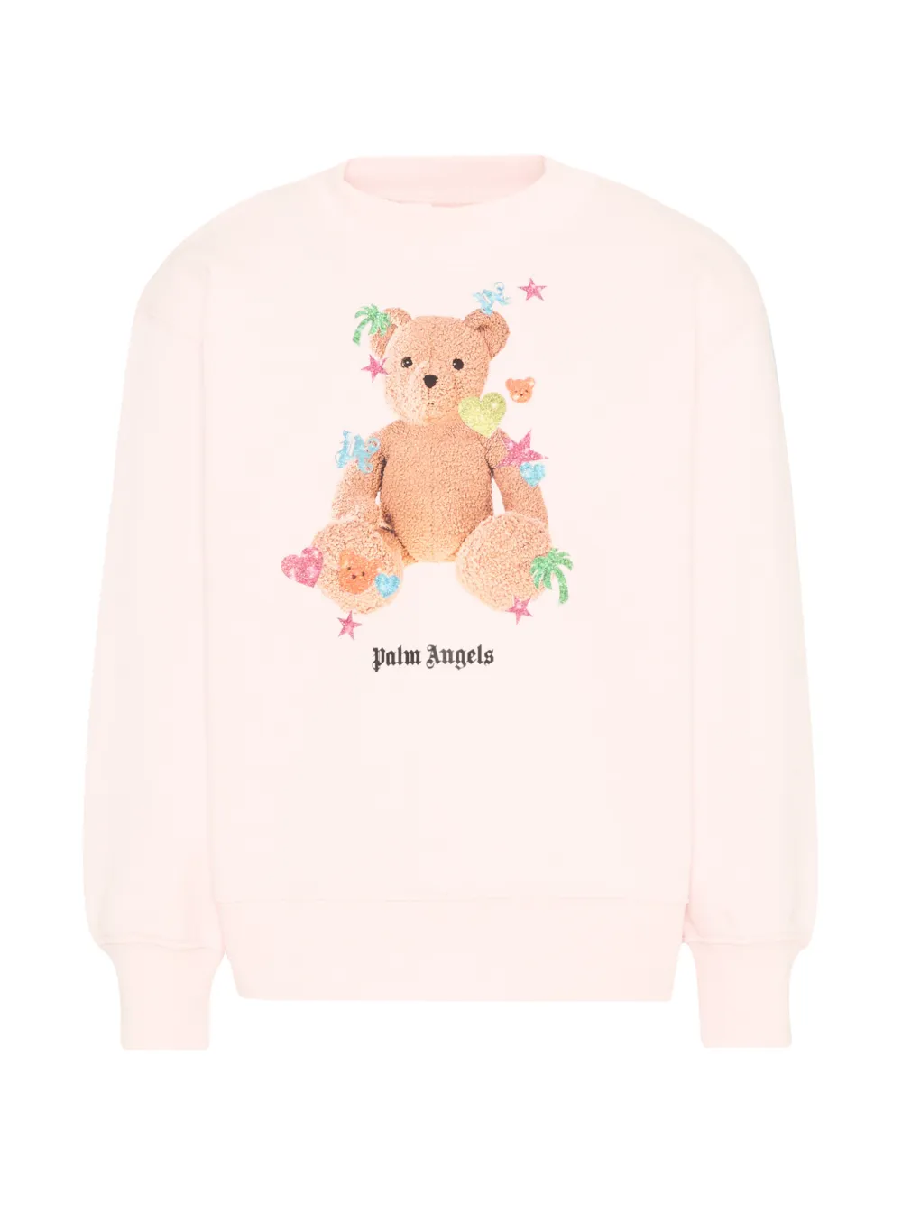 Palm Angels Kids teddy-bear sweatshirt - Rosa