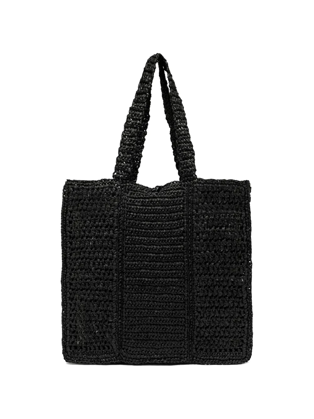  Gianni Chiarini Nefeli Crochet Drawstring Tote Bag - Black 