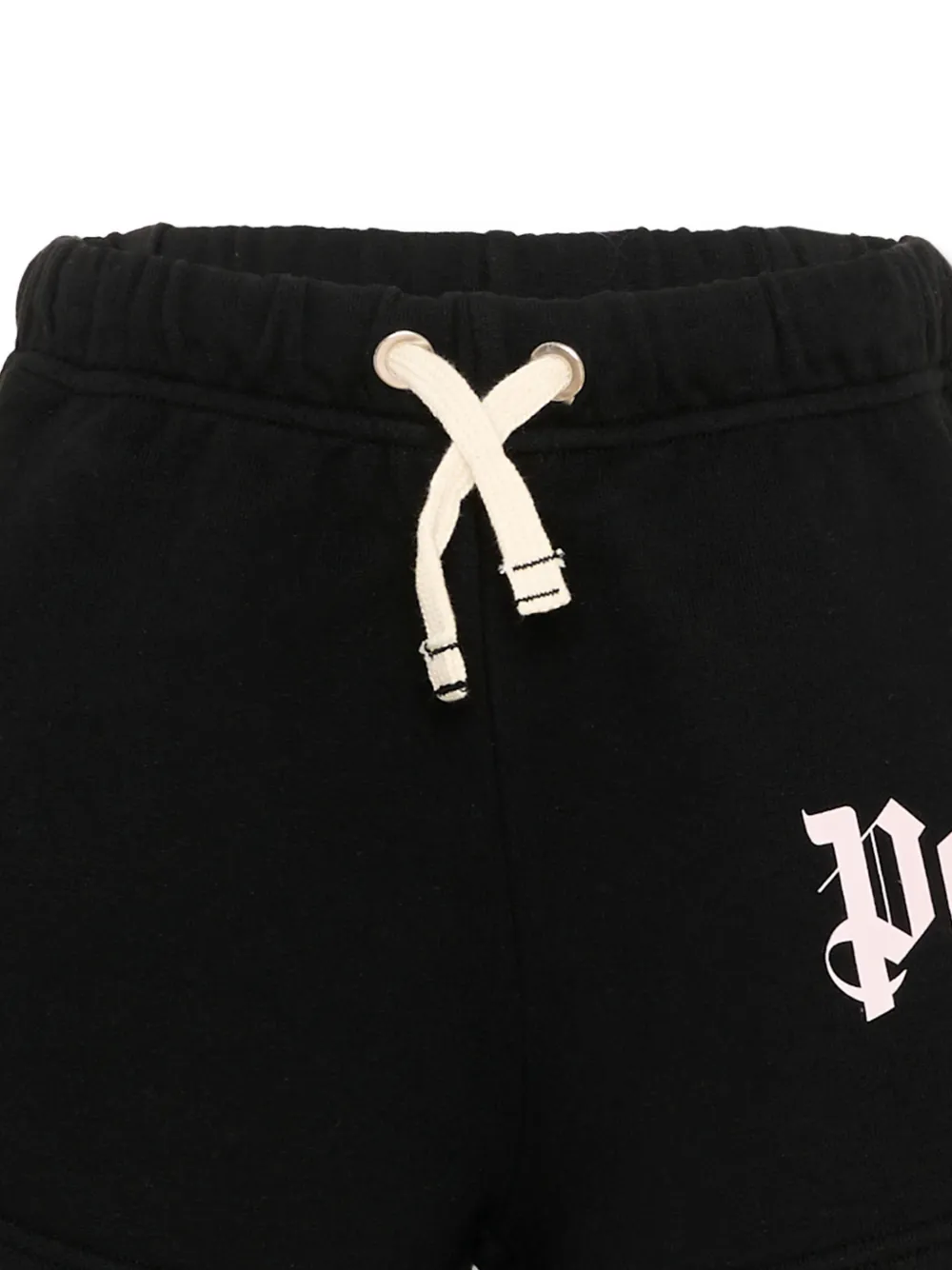 Palm Angels Kids Shorts met logoprint Zwart