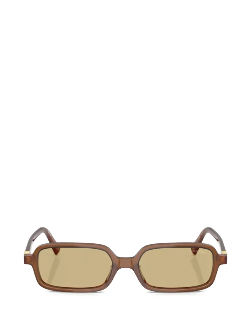 Miu Miu Eyewear rectangle-frame sunglasses - Marrone