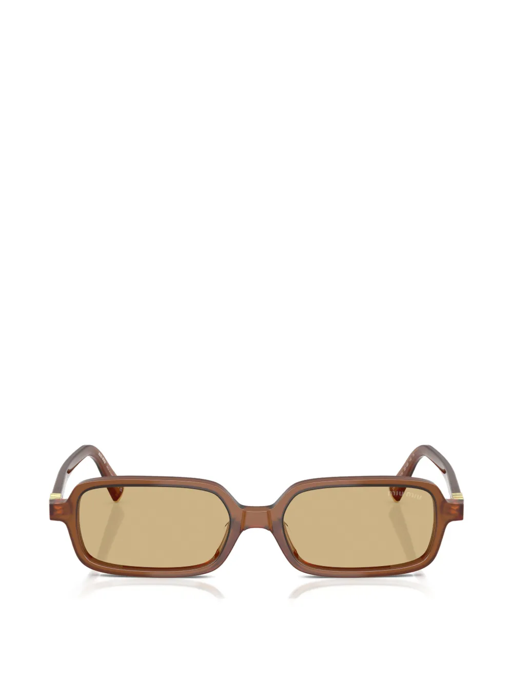 Miu Miu Eyewear rectangle-frame sunglasses - Marrone