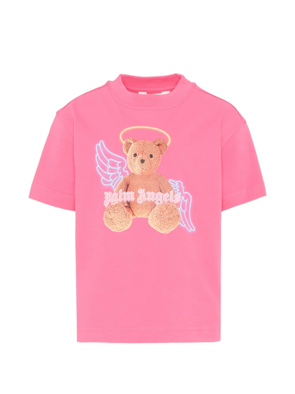 Palm Angels Kids teddy graphic T-shirt - Rosa