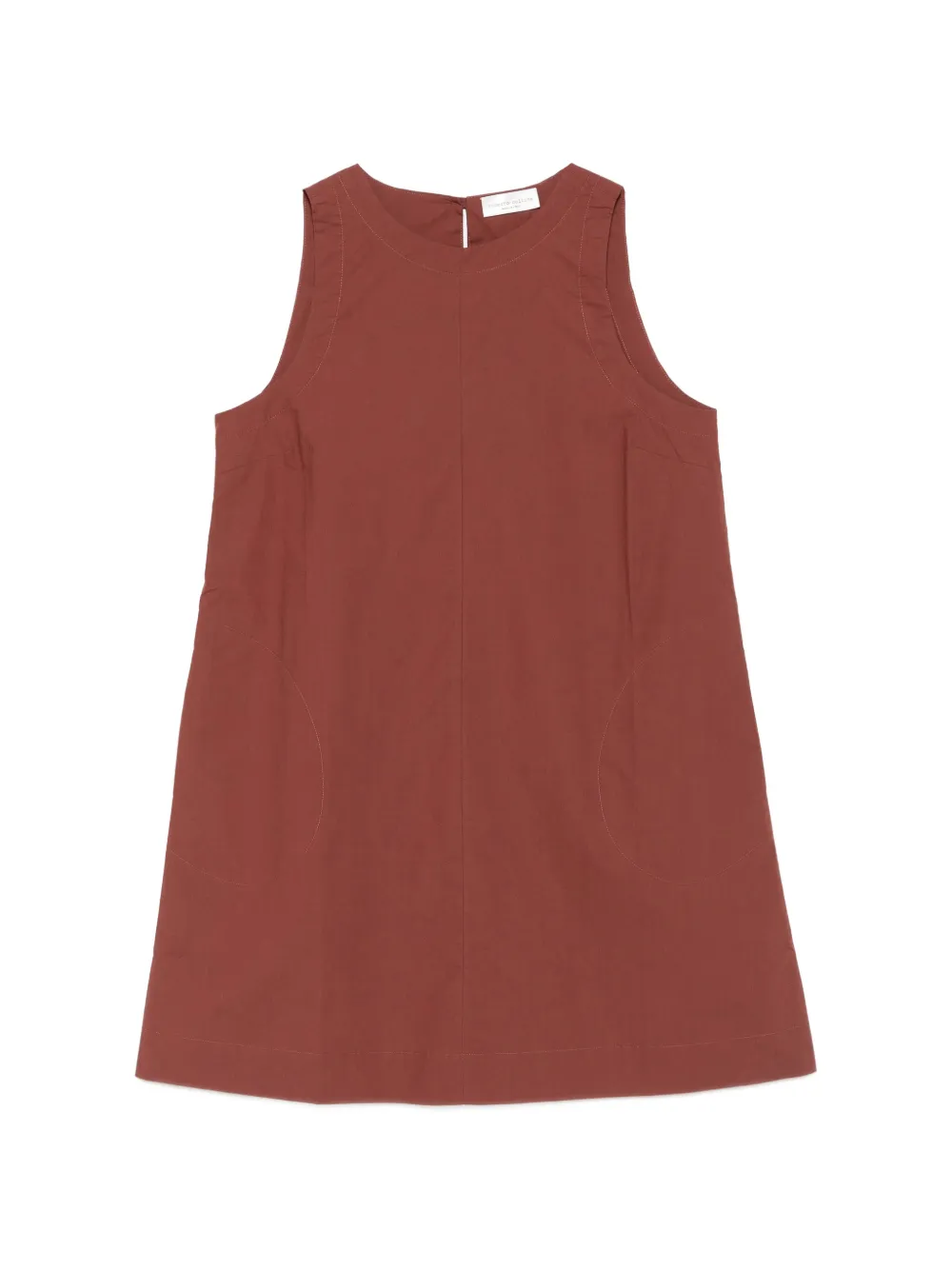 Roberto Collina sleeveless A-line mini dress - Marrone