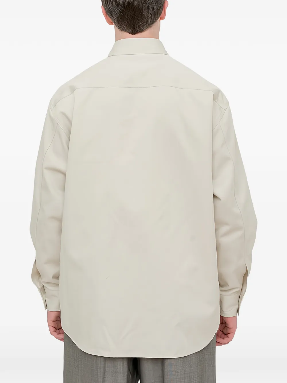 MM6 Maison Margiela cotton twill shirt Beige