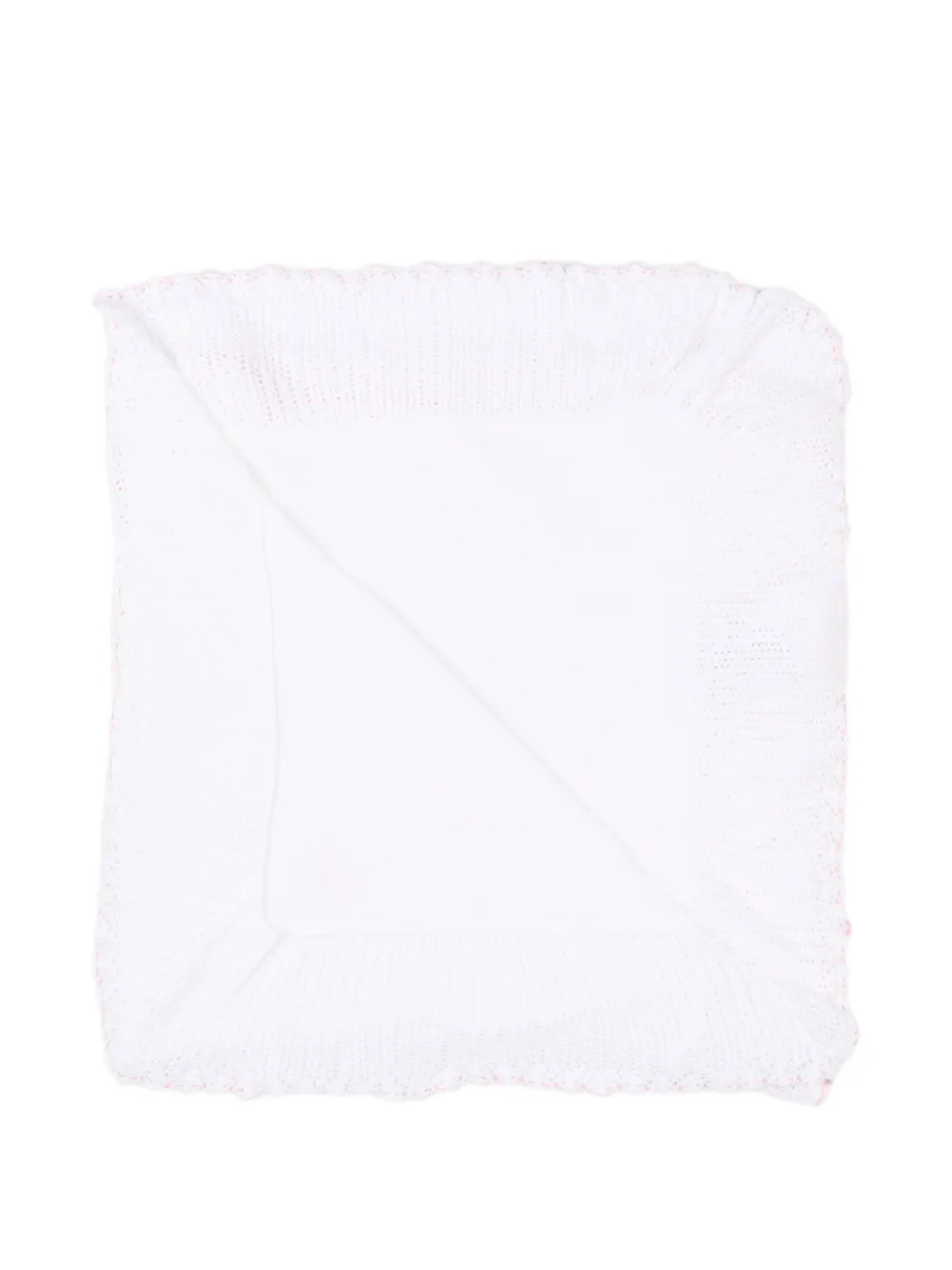  Paz Rodriguez Tricot Knitted Blanket - White 