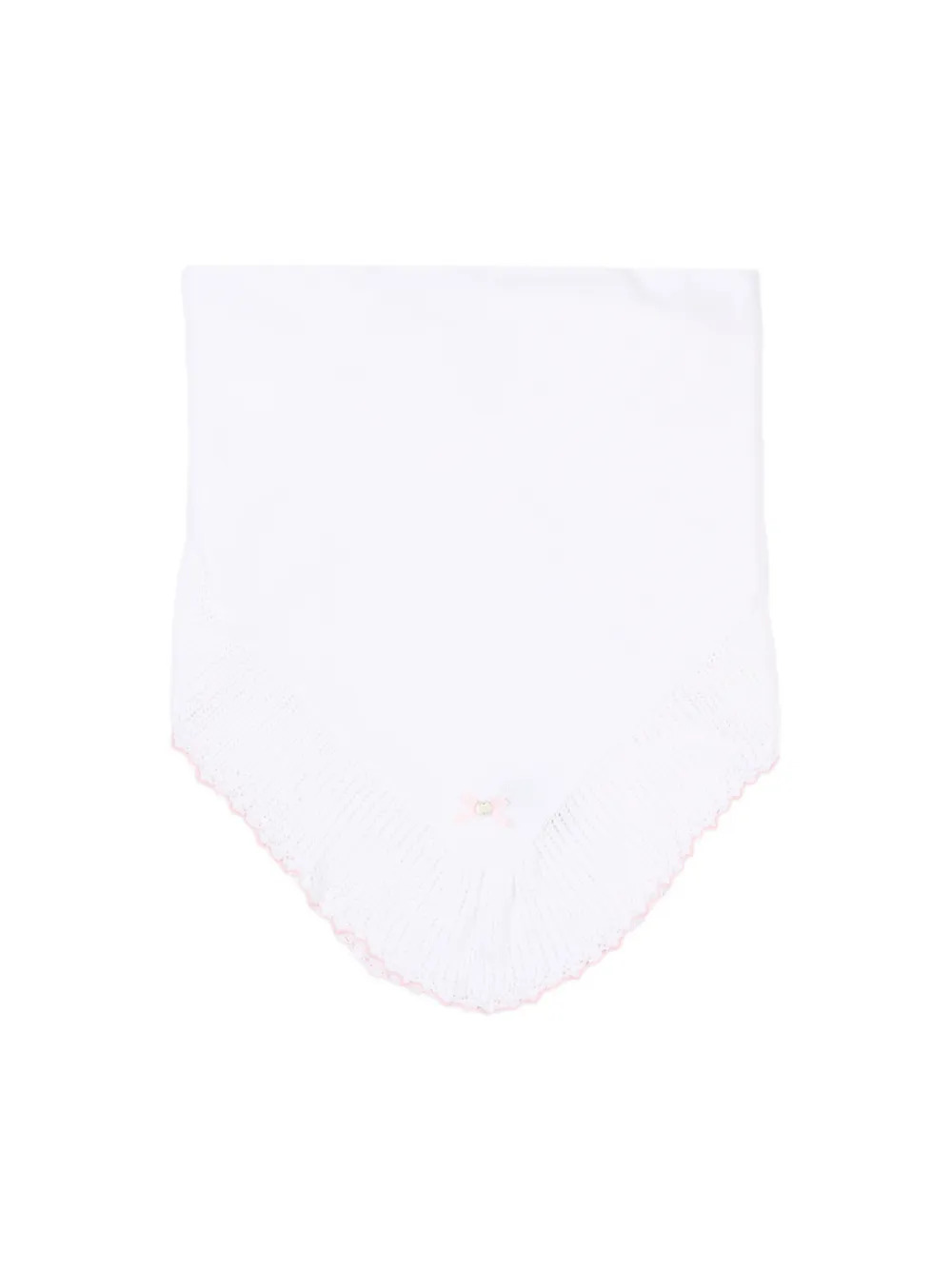  Paz Rodriguez Tricot Knitted Blanket - White 