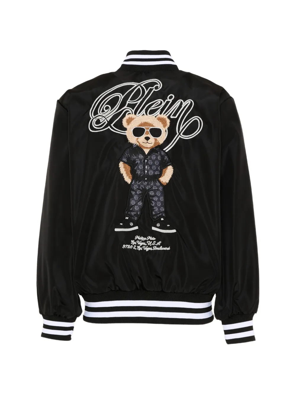  Philipp Plein Junior Teddy-bear Bomber Jacket - Black 