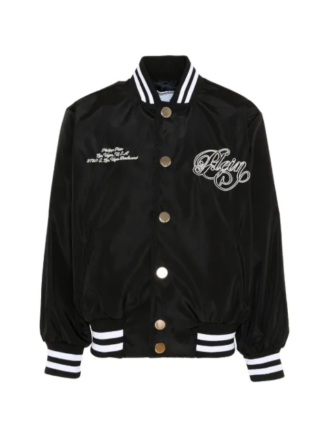 Philipp Plein Junior teddy-bear bomber jacket