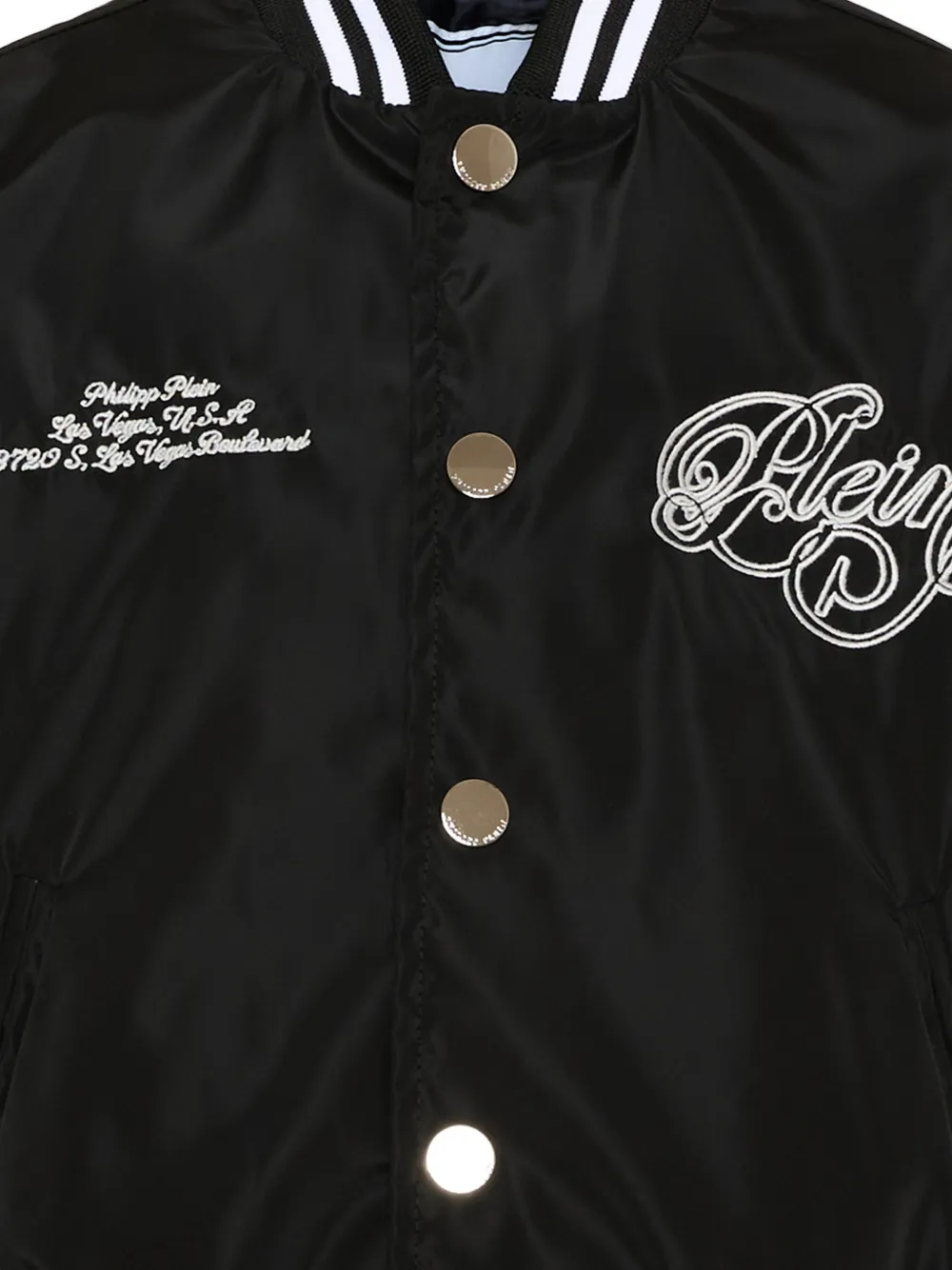  Philipp Plein Junior Teddy-bear Bomber Jacket - Black 