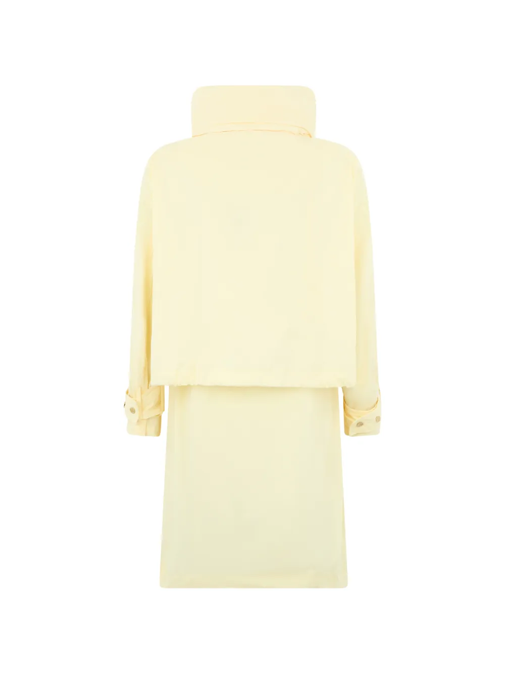  Moorer High-collar Zip-up Coat - Yellow 