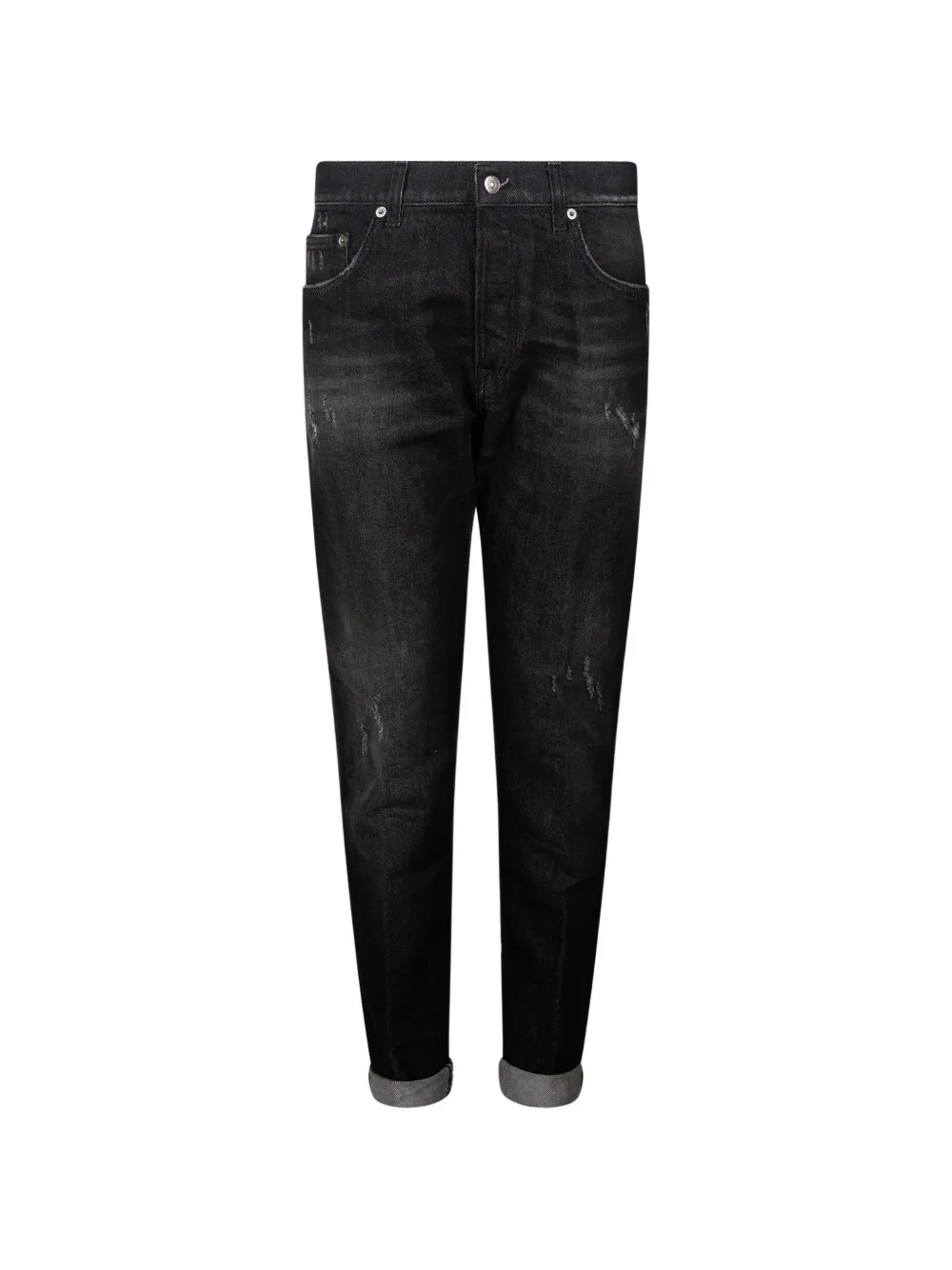 DONDUP Icon distressed-finish jeans - Schwarz