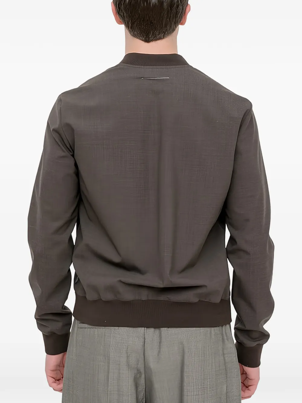 MM6 Maison Margiela T-shirt met V-hals Bruin