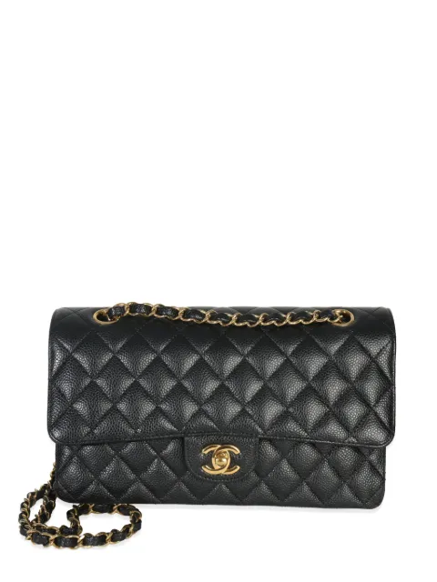 CHANEL Pre-Owned bolso de hombro Classic Double Flap mediano de cuero caviar 2021-2025