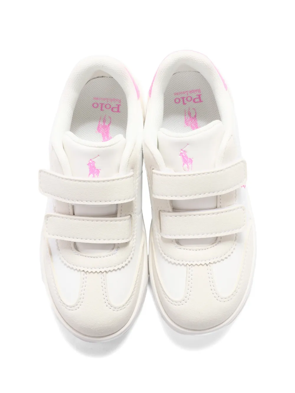POLO RALPH LAUREN KIDS Sneakers met twee bandjes en logo Wit