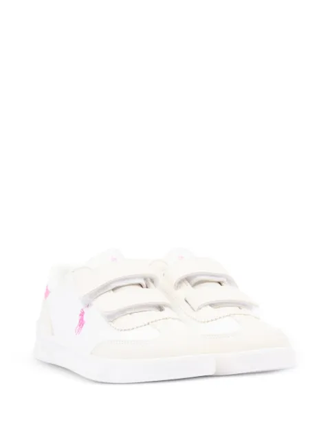 POLO RALPH LAUREN KIDS tenis con dos tiras y logo