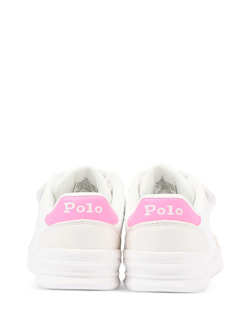 POLO RALPH LAUREN KIDS Sneakers met twee bandjes en logo Wit