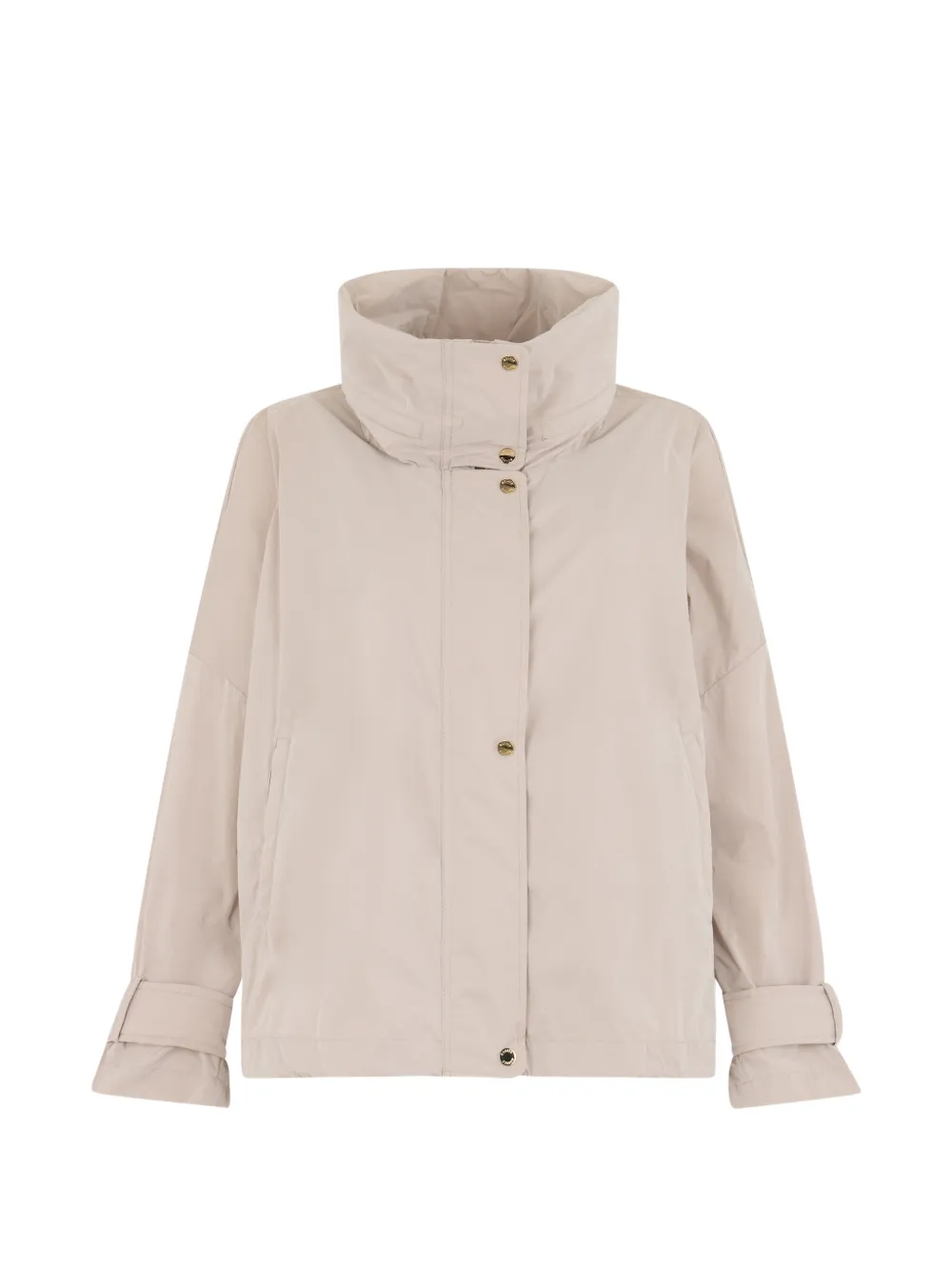 Moorer high-neck long-sleeve jacket - Toni neutri