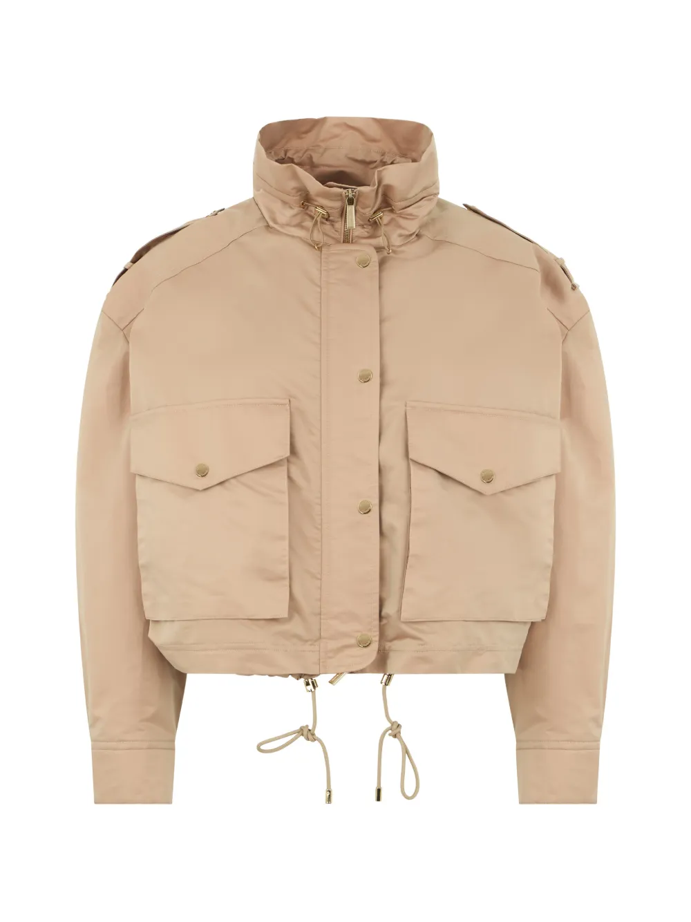 Moorer cropped jacket - Toni neutri
