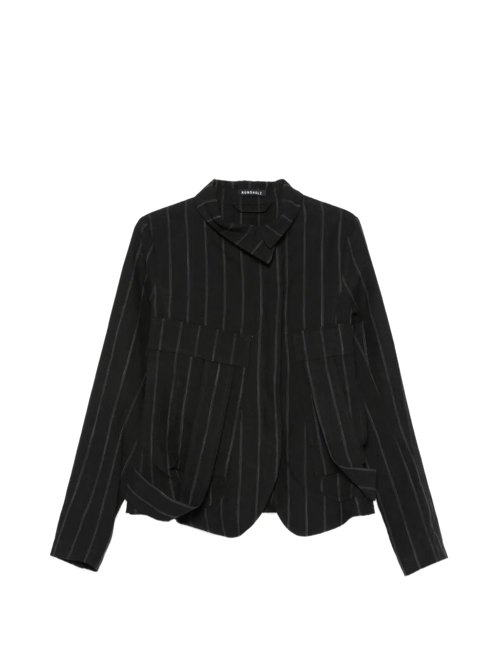 Rundholz striped jacket - Nero