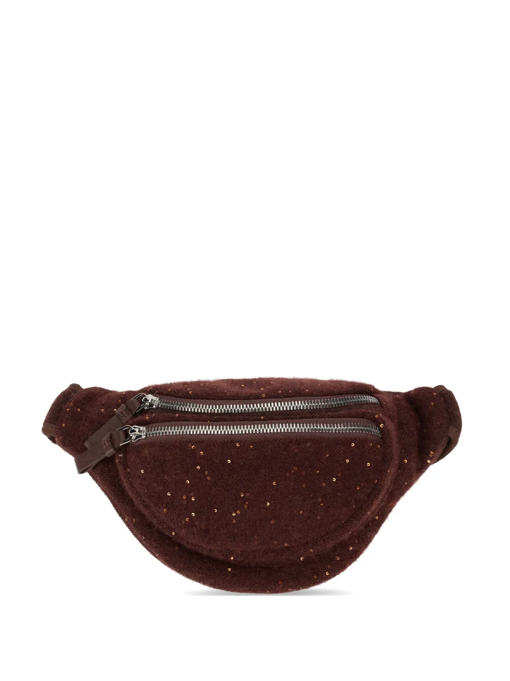 Fabiana Filippi sequin-embellished belt bag - Marrone