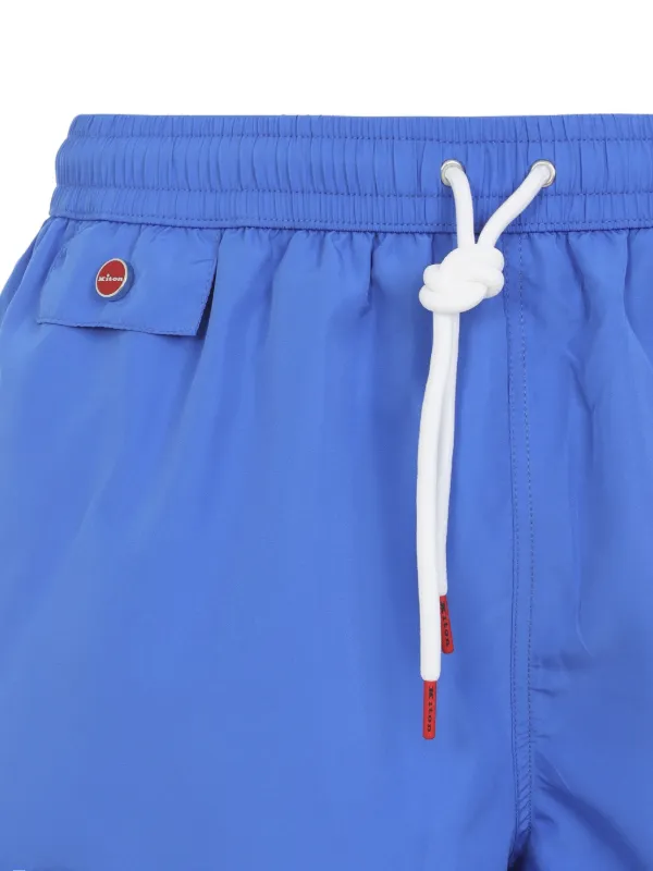 Kiton ロゴ トランクス水着 | ブルー | FARFETCH JP