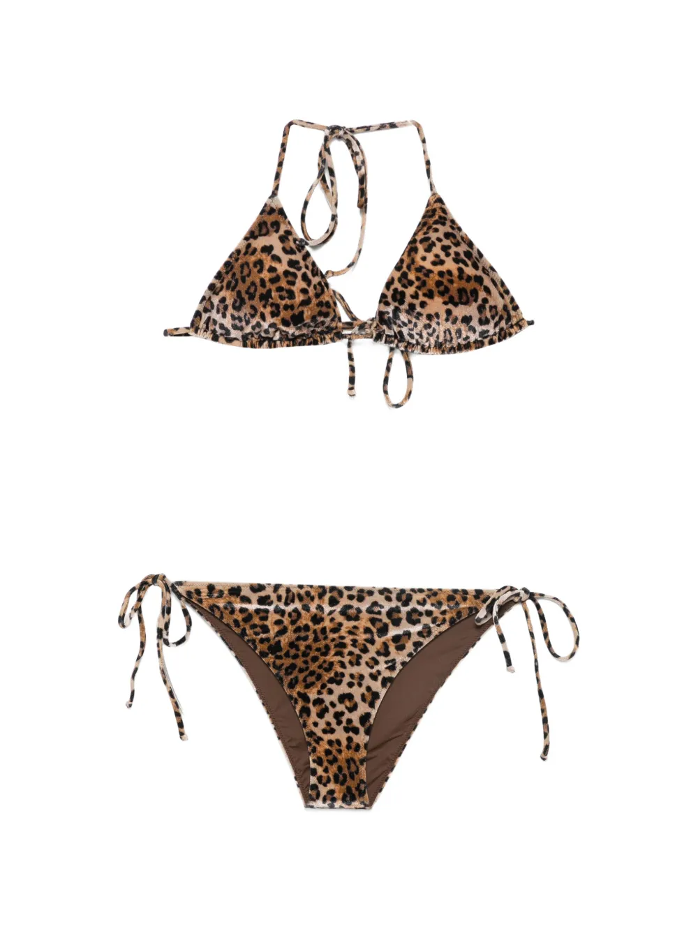 MC2 Saint Barth Kids Leah leopard-print bikini - Toni neutri