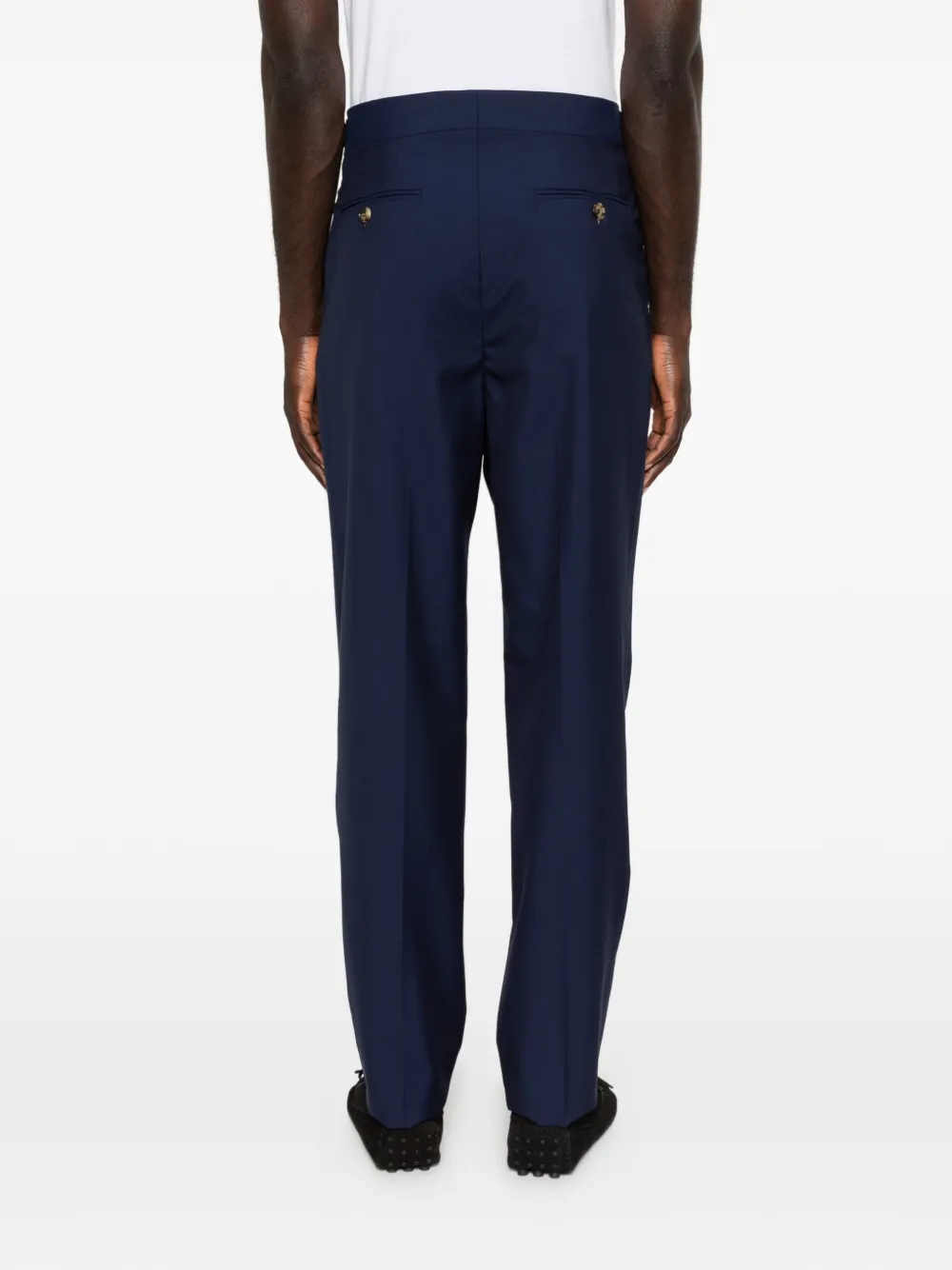 Brunello Cucinelli Plooibroek met gesp Blauw