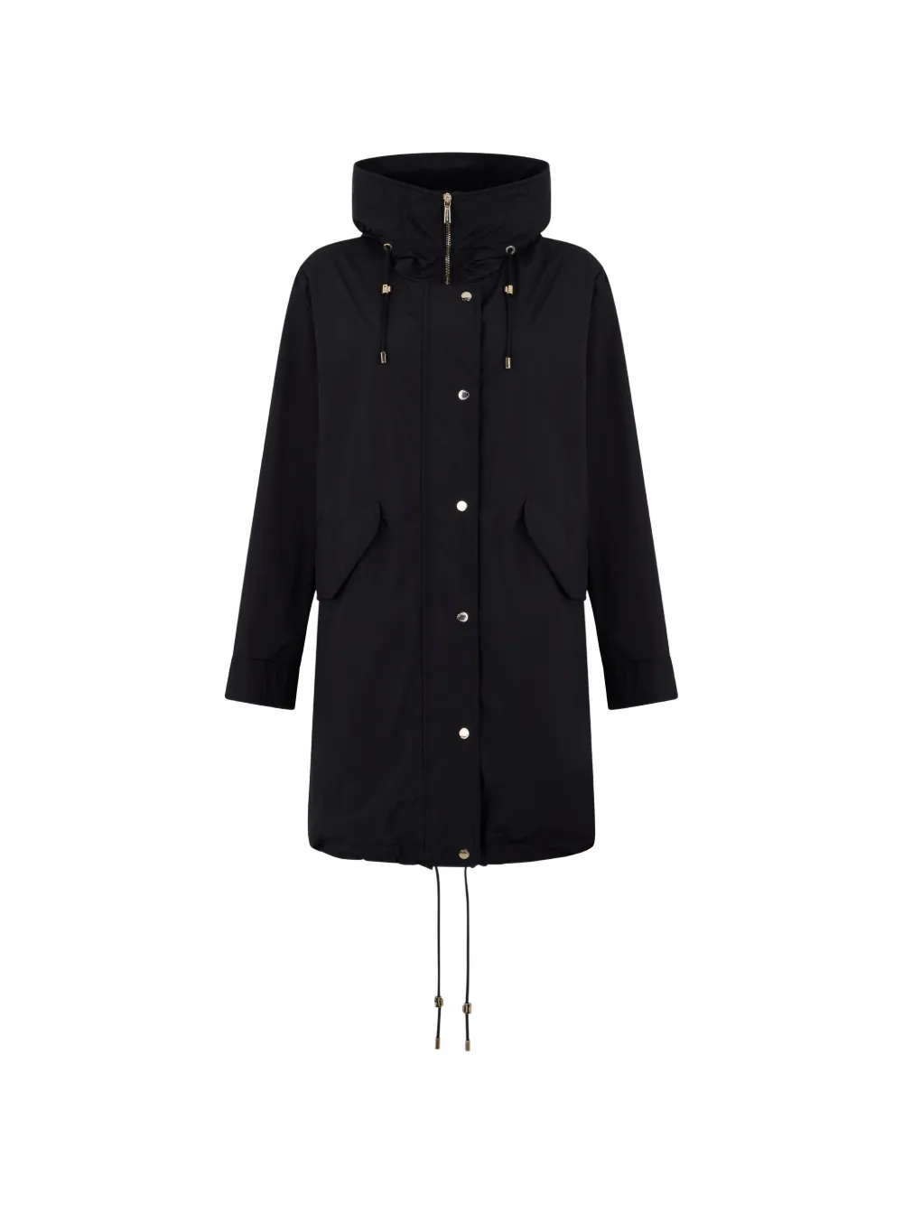Moorer hooded parka coat - Nero