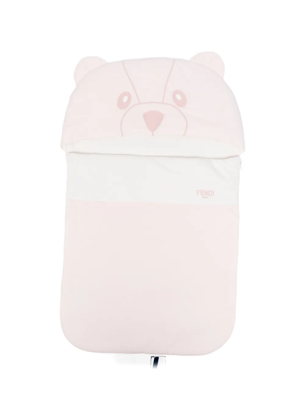 Fendi Kids bear-motif sleeping bag - Rosa