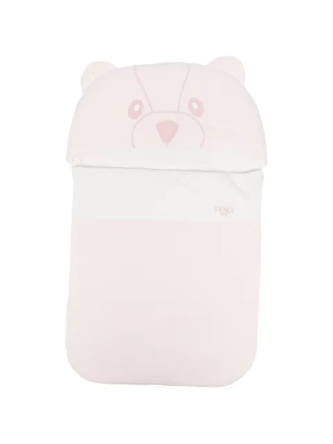 Fendi Kids bear-motif sleeping bag