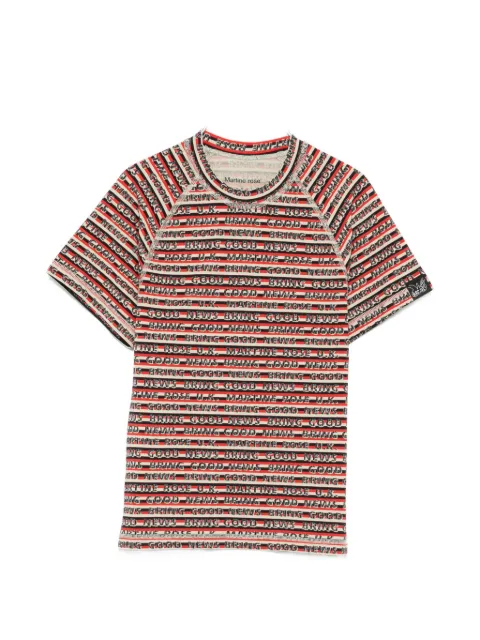 Martine Rose raglan-sleeve shrunken T-shirt