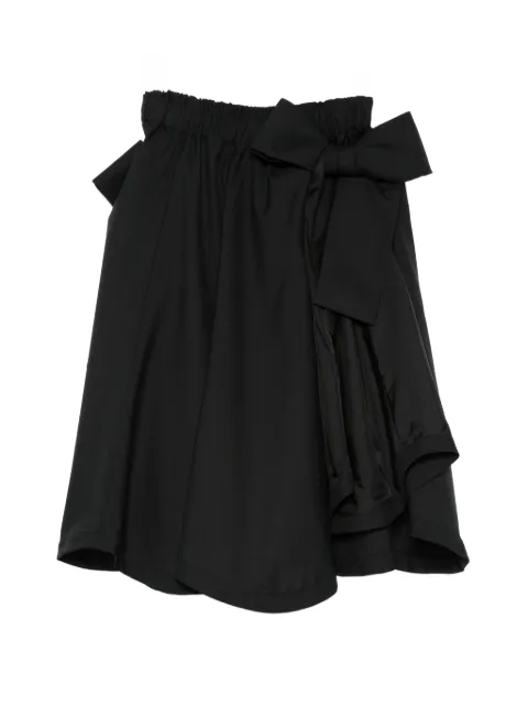 Noir Kei Ninomiya — bow-detail gathered skirt