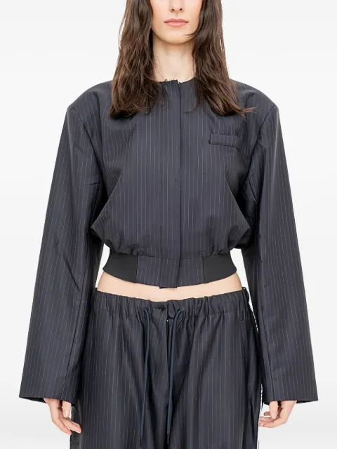 FAÇON JACMIN cropped nålestribet Vittoria jakke
