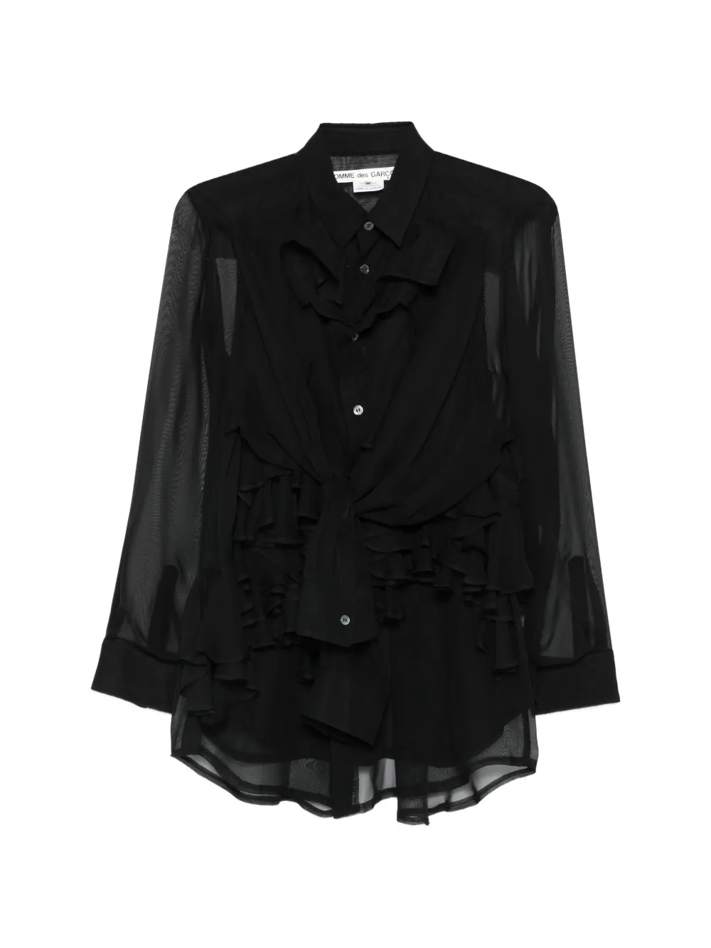 Comme Des Garçons ruffled blouse - Nero