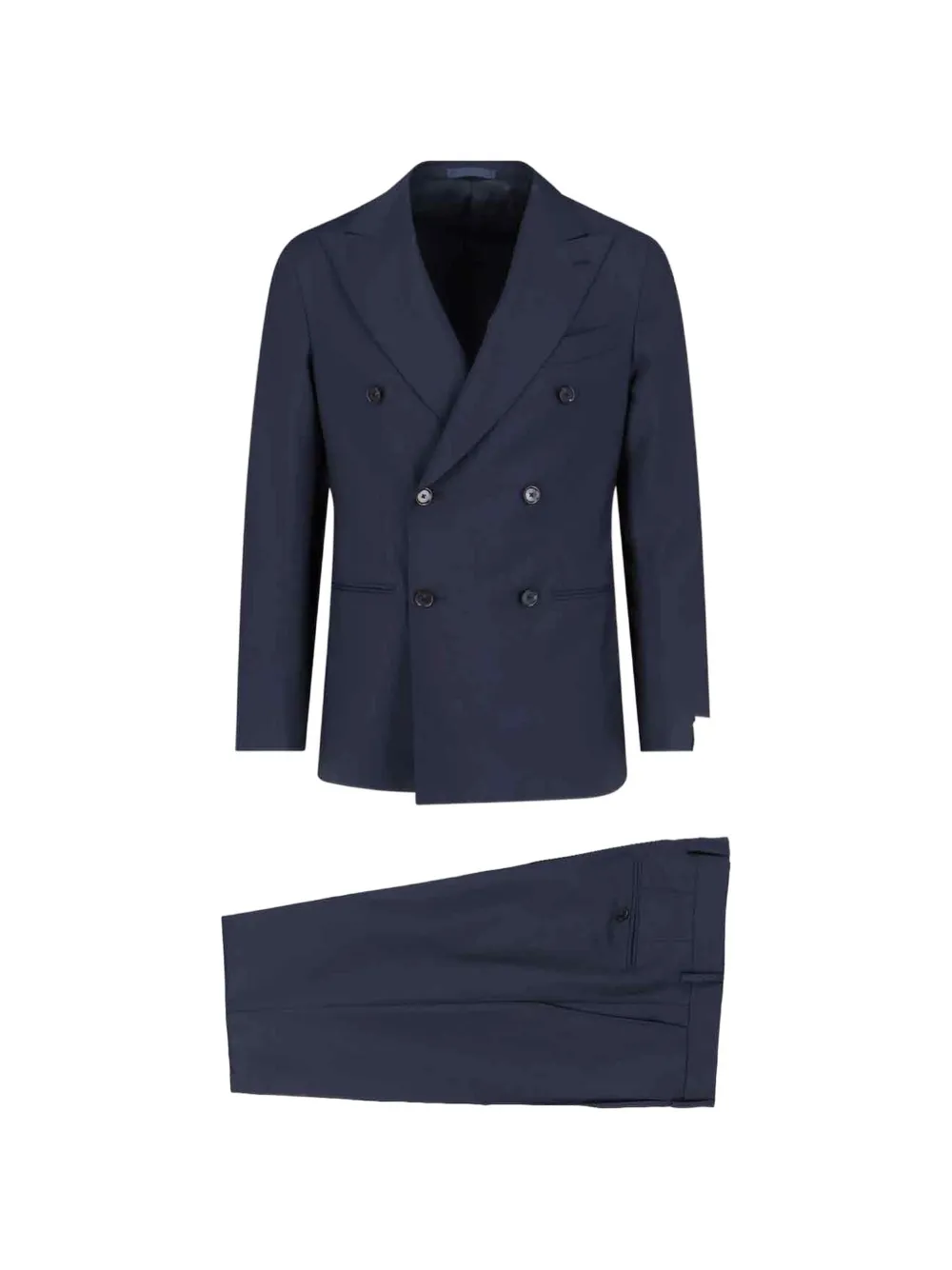 Caruso double-breasted suit - Blu