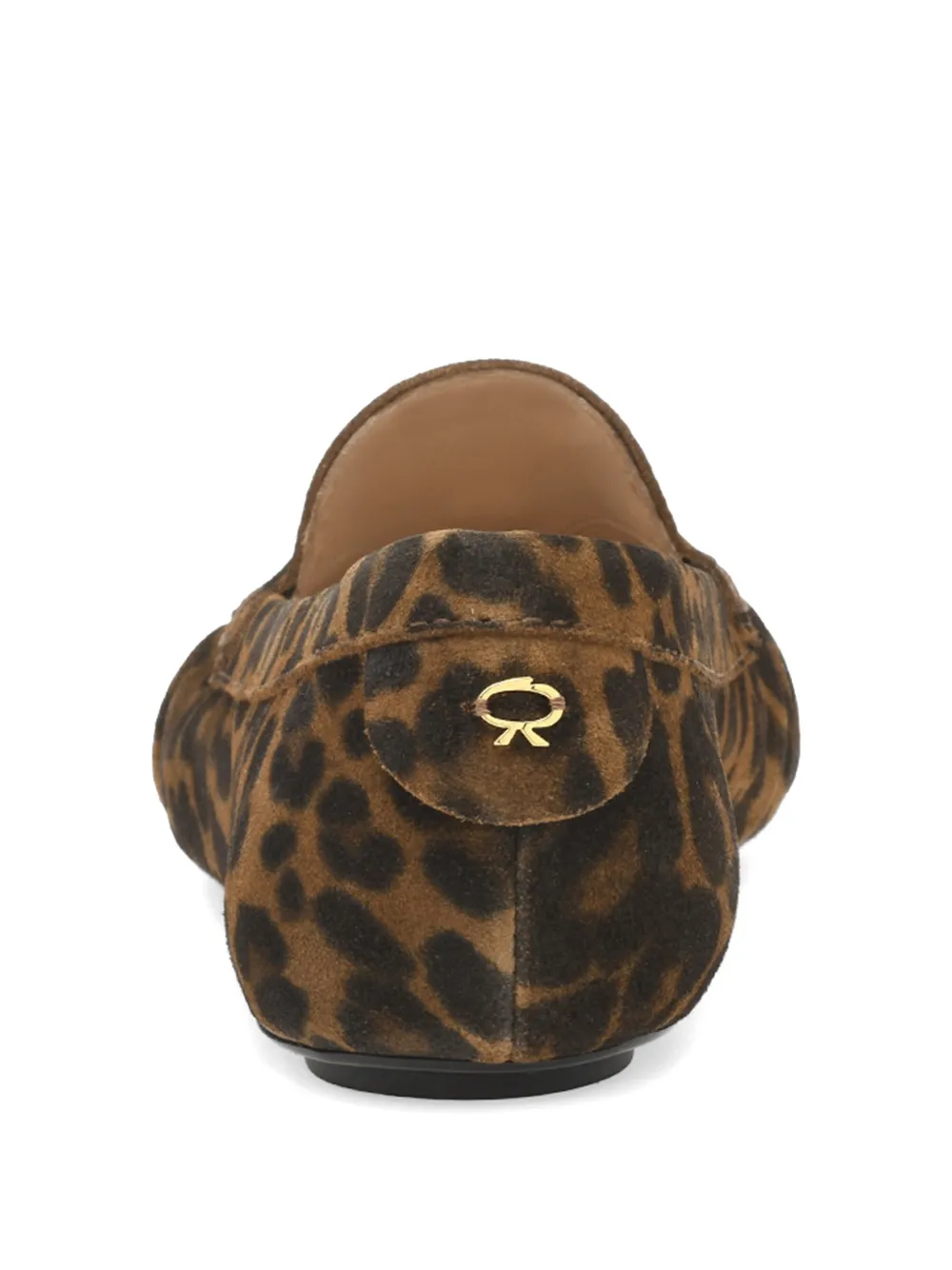 Gianvito Rossi THèA loafers met luipaardprint Bruin