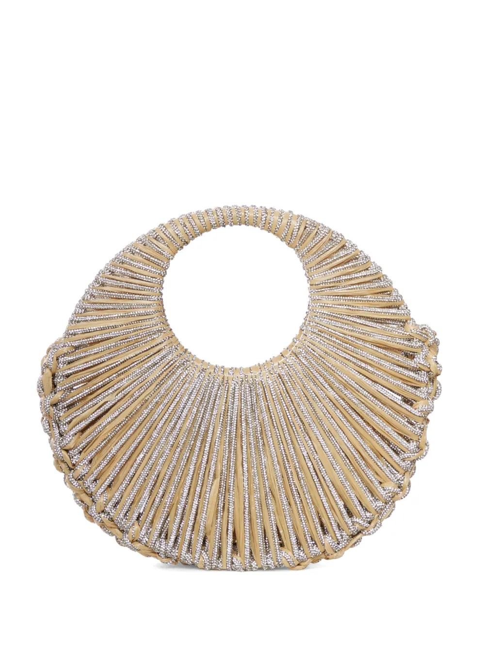 Hibourama crystal tote bag - Toni neutri