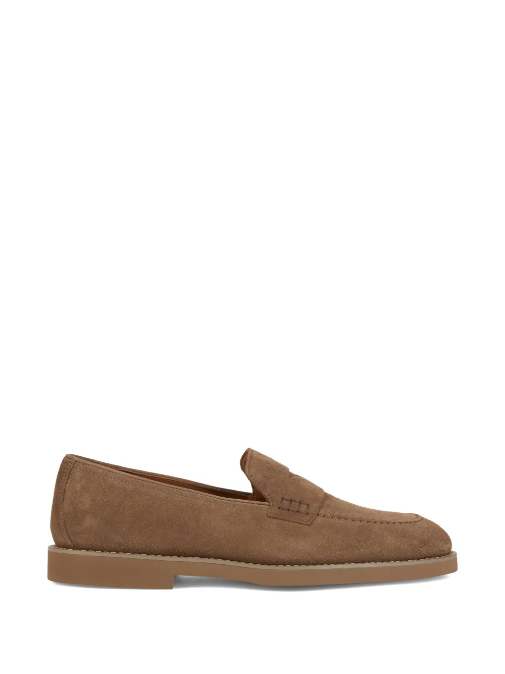 Doucal's panelled loafer - Marrone