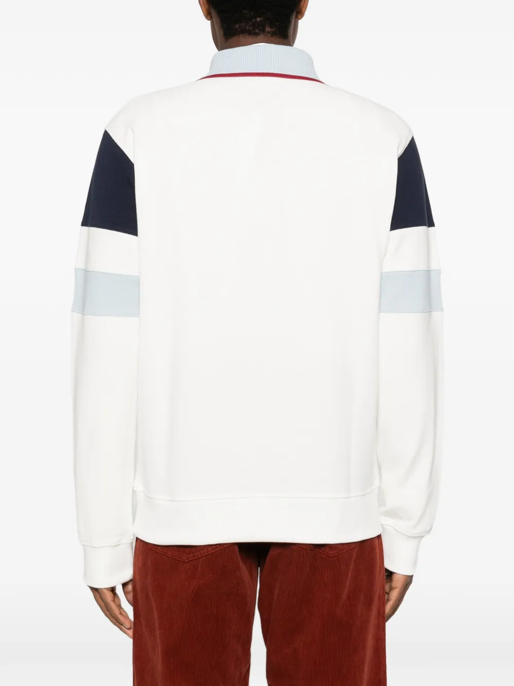 Drôle De Monsieur D Miroir poloshirt met colourblocking Wit