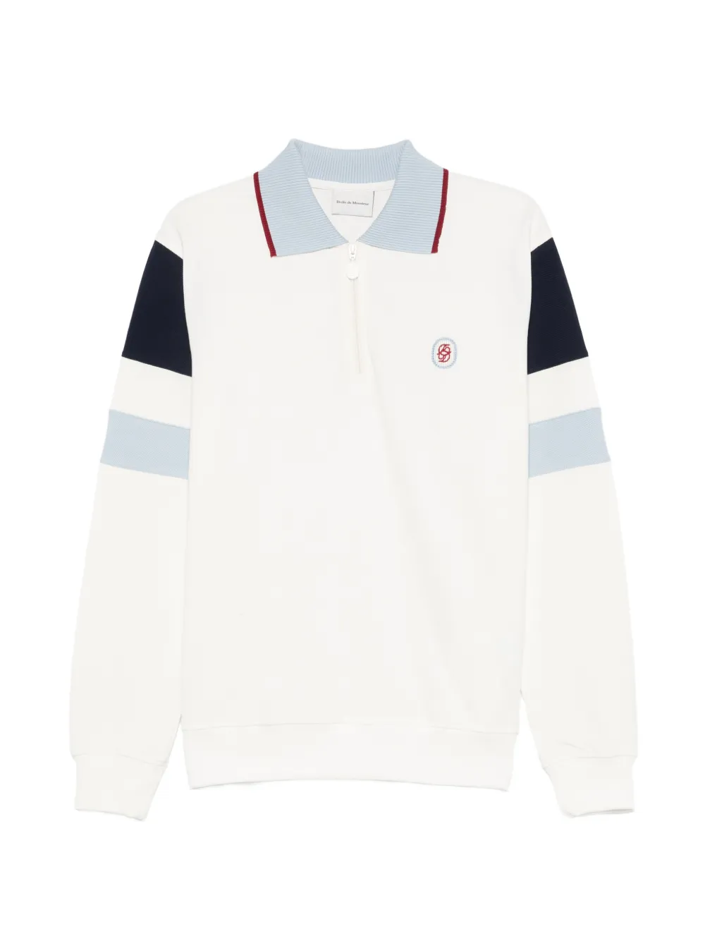 Drôle De Monsieur long-sleeves polo shirt - Bianco