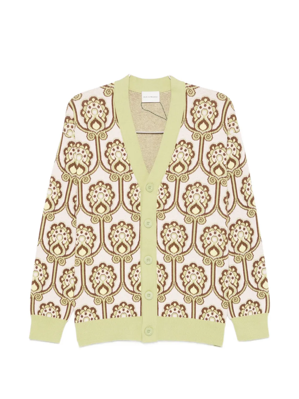 Drôle De Monsieur Tapisserie Florale cardigan - Pink