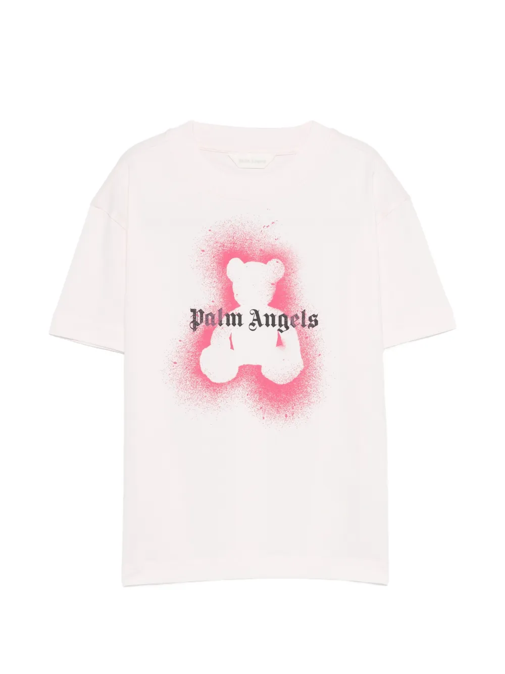 Palm Angels Kids bear-print logo T-shirt - Rosa