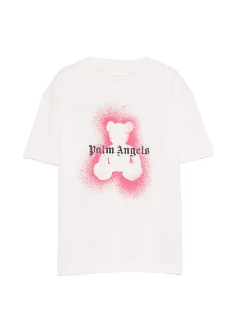 Palm Angels Kids T-shirt con stampa orsetto e logo