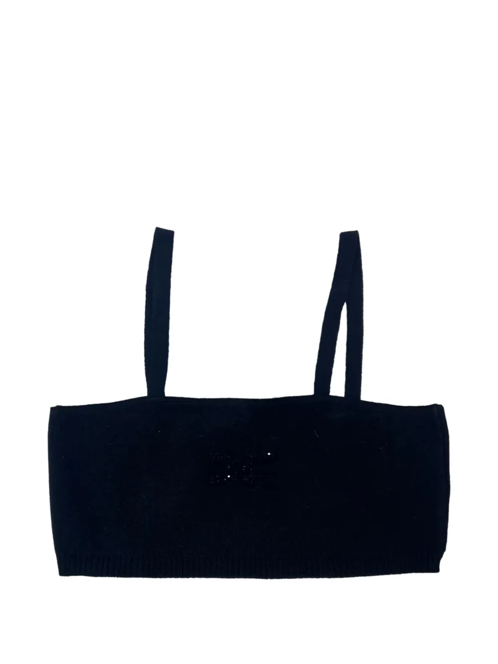 Elisabetta Franchi La Mia Bambina embellished top - Nero