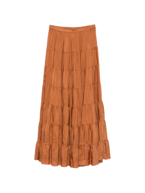 Forte Forte — tiered silk maxi skirt
