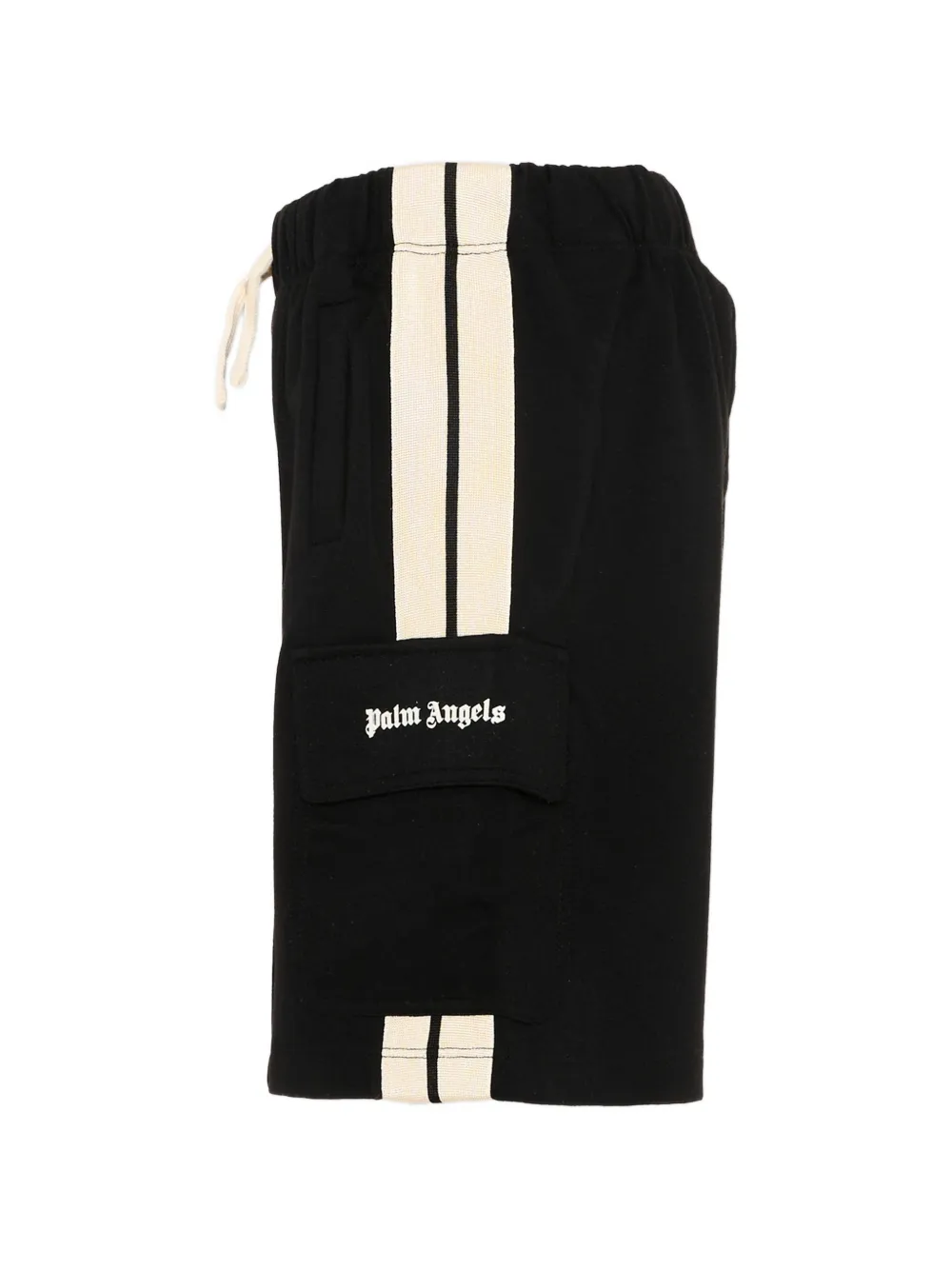 Palm Angels Kids Shorts met gestreept detail Zwart